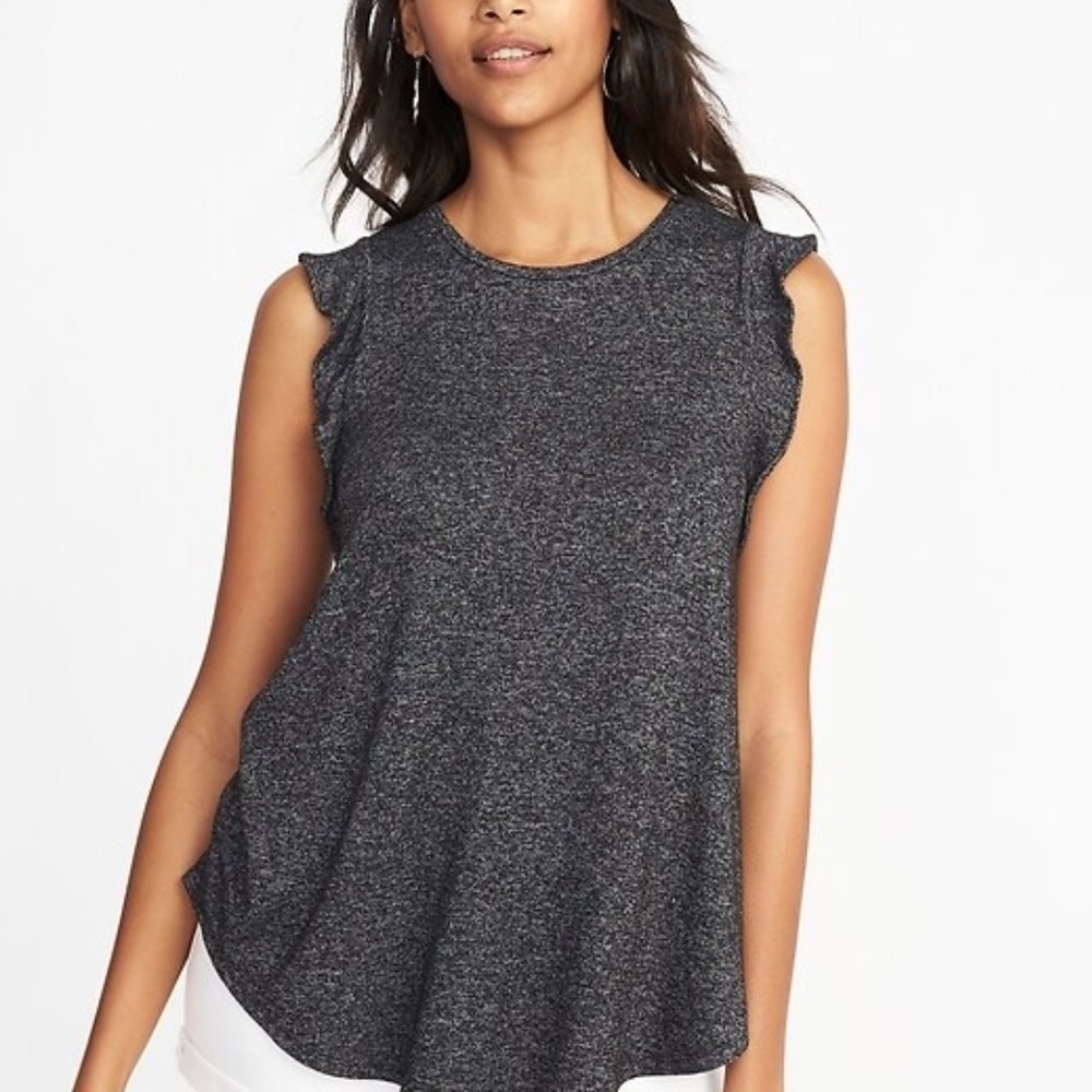 Old Navy Grey Luxe Sleeveless Top